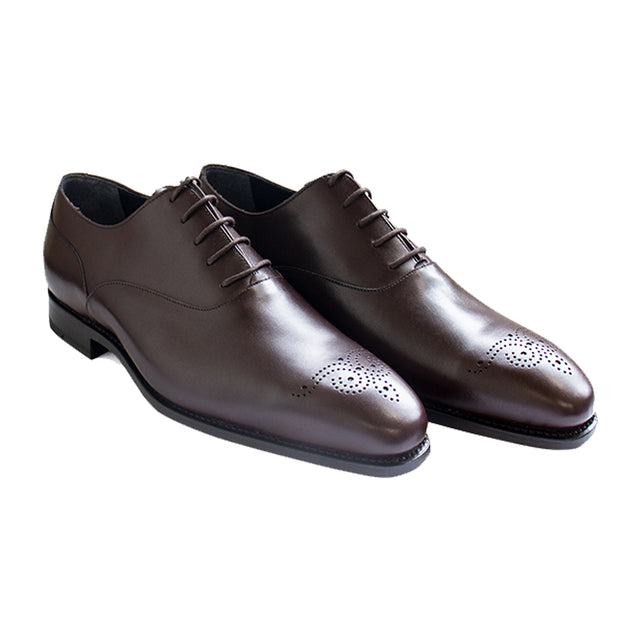 Elevate your style with our Hudson Chocolate Goodyear Welted  shoes.