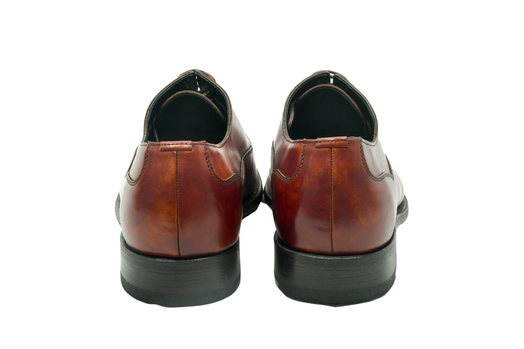 astor in MC bracklen color, Goodyear welted shoe with a classic cap-toe and polished finish.