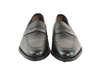 Chicago MC Bracklen Loafers in black leather by Jonathan Abel, featuring a sleek penny loafer design with a low heel and rounded toe, ideal for formal or business attire