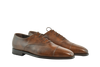Museum Calf Chelmer cap-toe Oxford shoes in rich brown leather with Goodyear welt, handcrafted in Portugal for timeless style and comfort.