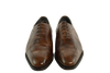 MC Chelmer brown Oxford shoes with brogue detailing in Museum Calf leather, Goodyear welted and handcrafted in Portugal on a chisel last.